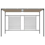 Prieel Met Uittrekbaar Dak 180 G/M² 3X4X2,3 M Taupe