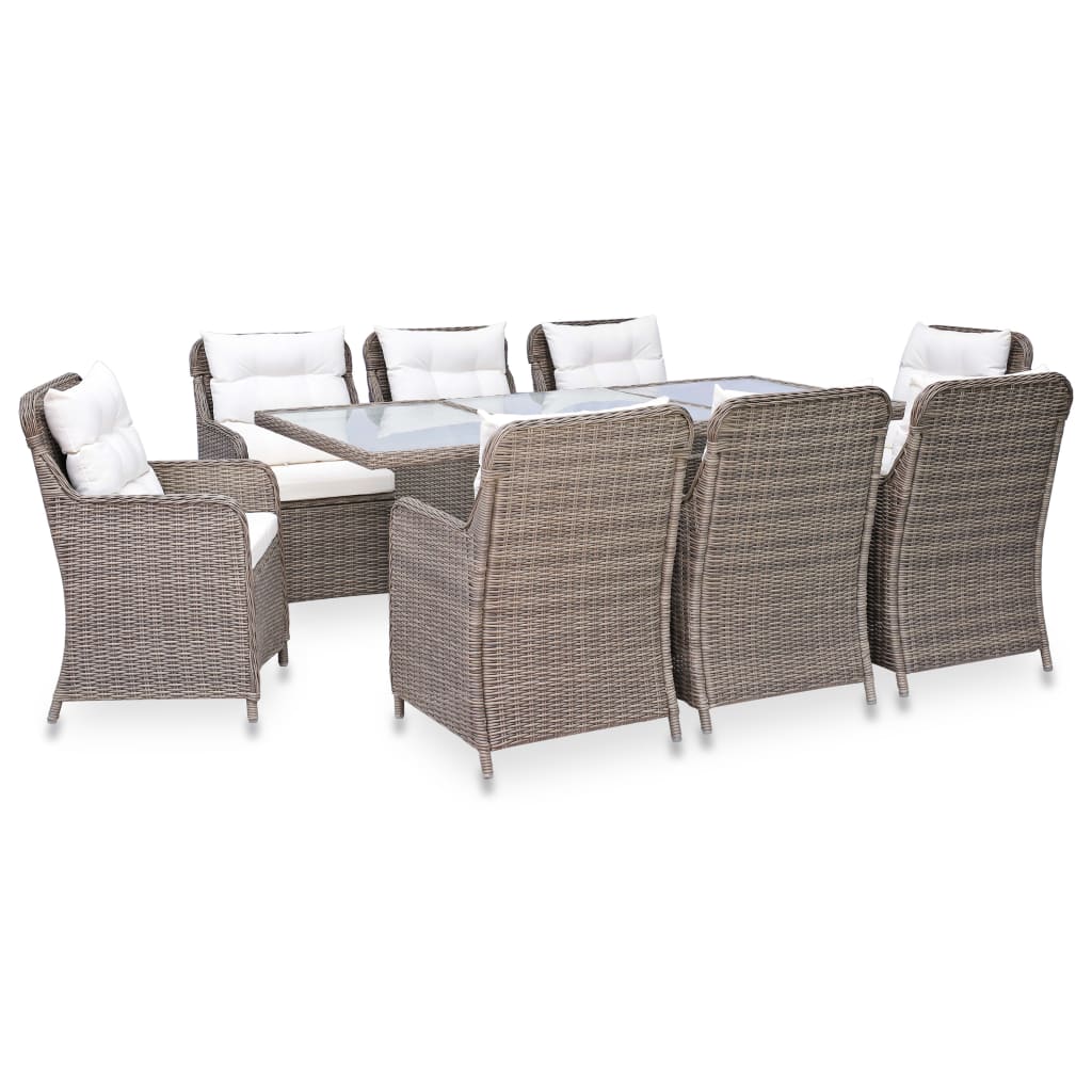 -Delige Tuinset Poly Rattan