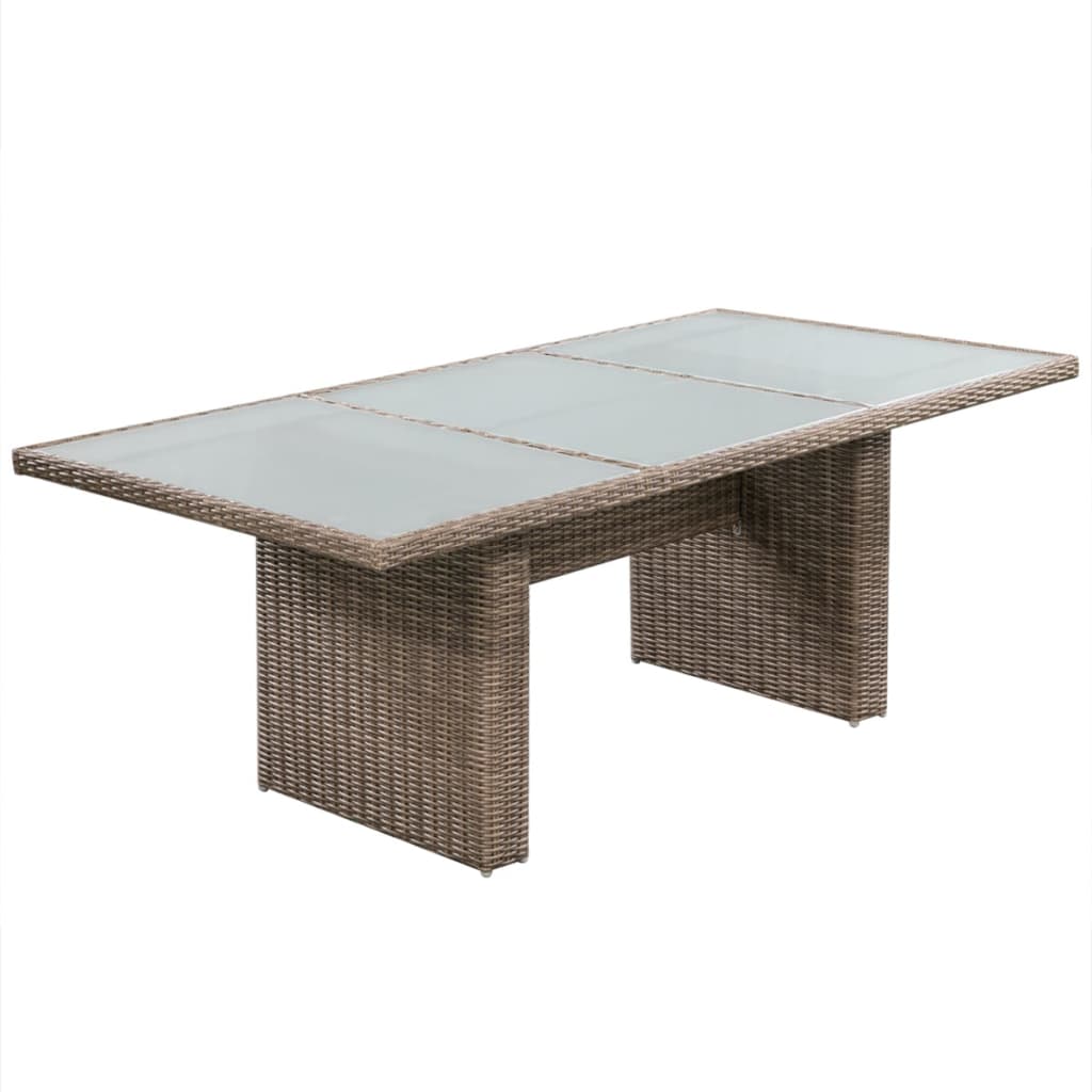 -Delige Tuinset Poly Rattan