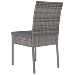 Tuinstoelen Poly Rattan Grijs