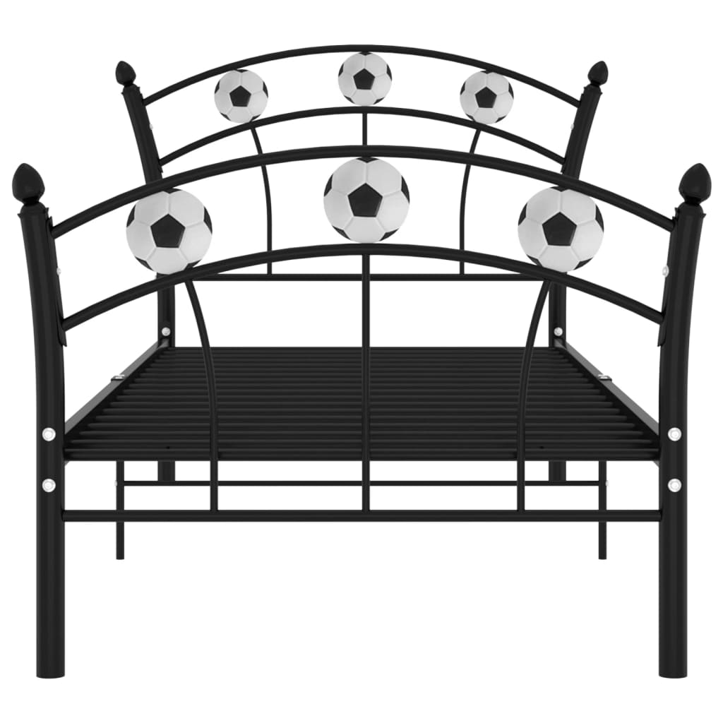 Bedframe Met Voetbaldesign Metaal 90X200 Cm