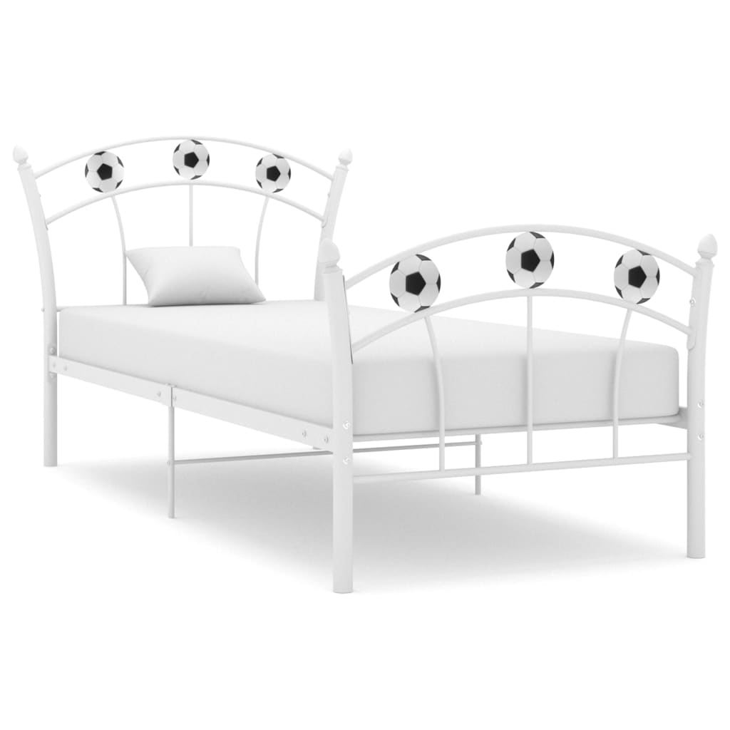 Bedframe Met Voetbaldesign Metaal 90X200 Cm