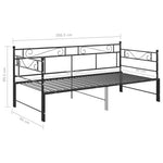 Slaapbankframe Uittrekbaar Metaal 90X200 Cm