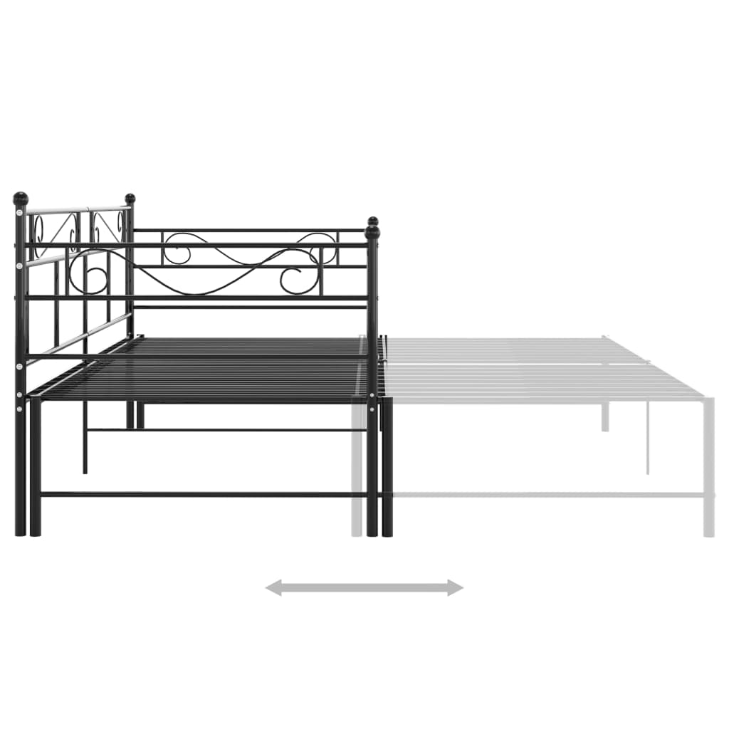 Slaapbankframe Uittrekbaar Metaal 90X200 Cm