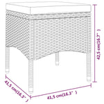 5-Delige Loungeset Poly Rattan