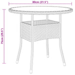 5-Delige Tuinset Poly Rattan