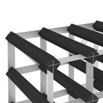 Wijnrek Voor 12 Flessen Massief Grenenhout Zwart