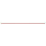 Rekstok 25 Cm Staal Rood