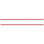 Rekstok 25 Cm Staal Rood