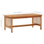 4-Delige Loungeset Massief Acaciahout