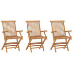 Tuinstoelen 4 St Inklapbaar Massief Teakhout