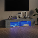 Tv-Meubel Met Led-Verlichting 135X39X30 Cm Eiken