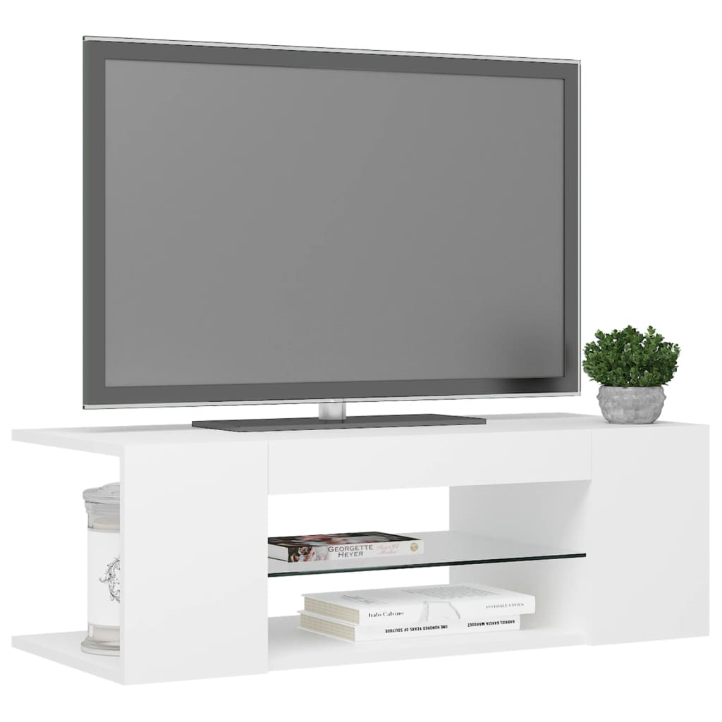 Tv-Meubel Met Led-Verlichting 90X39X30 Cm