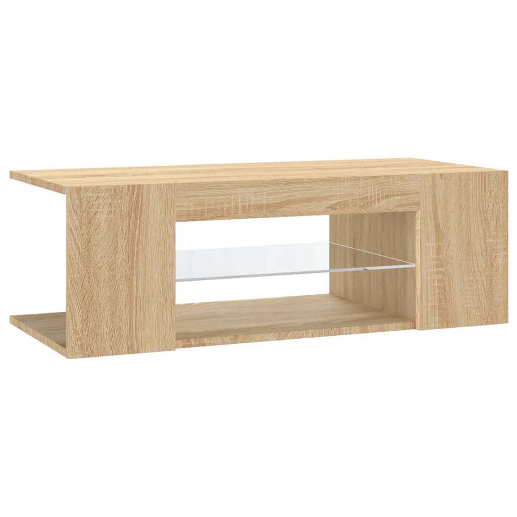 Tv-Meubel Met Led-Verlichting 90X39X30 Cm Kleurig