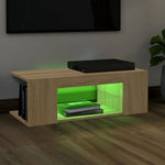 Tv-Meubel Met Led-Verlichting 90X39X30 Cm Kleurig