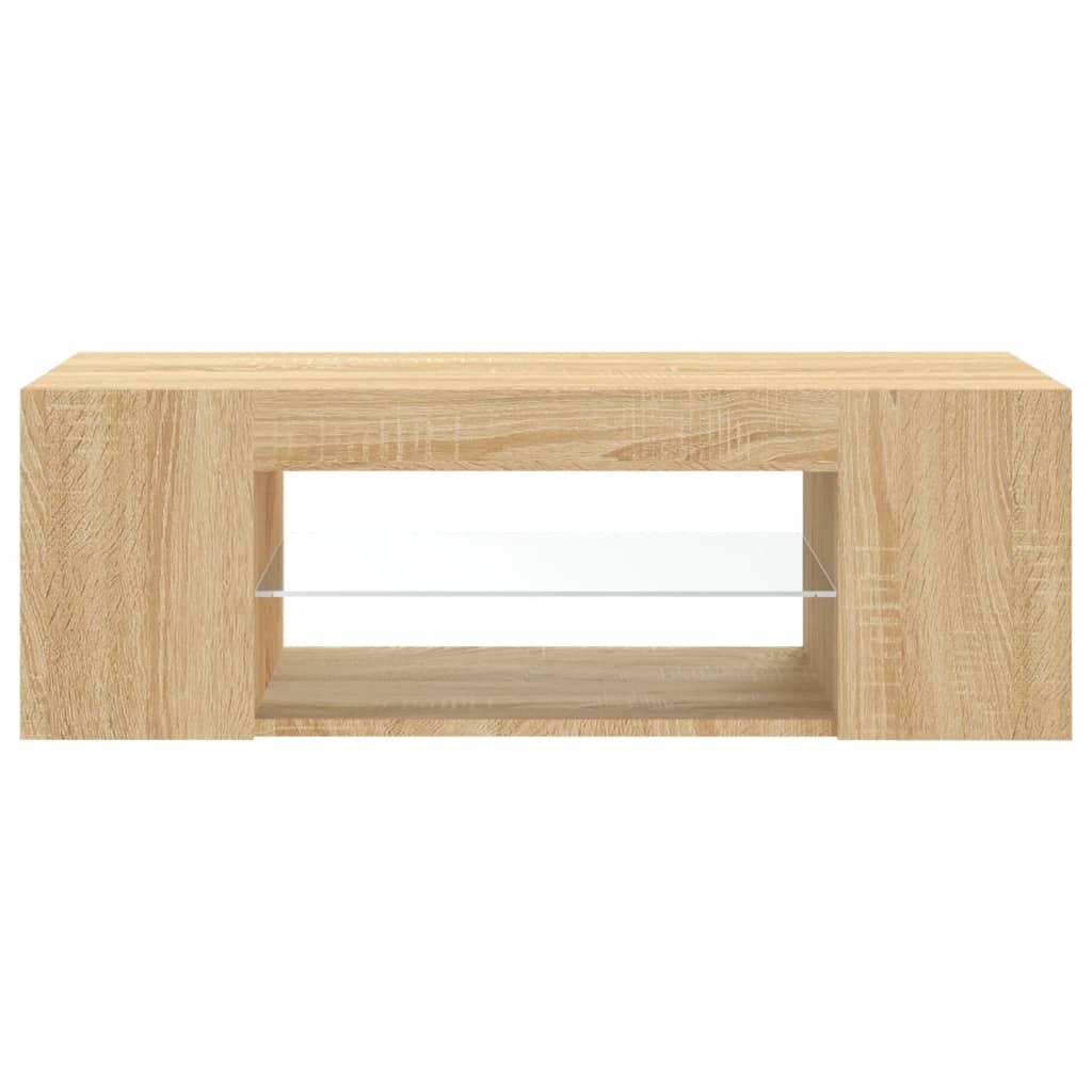 Tv-Meubel Met Led-Verlichting 90X39X30 Cm Kleurig