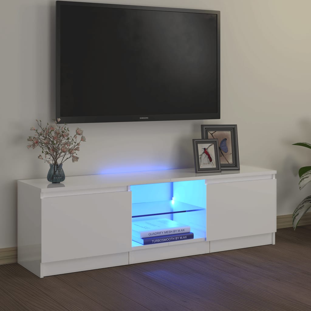 Tv-Meubel Met Led-Verlichting 120X30X35,5 Cm