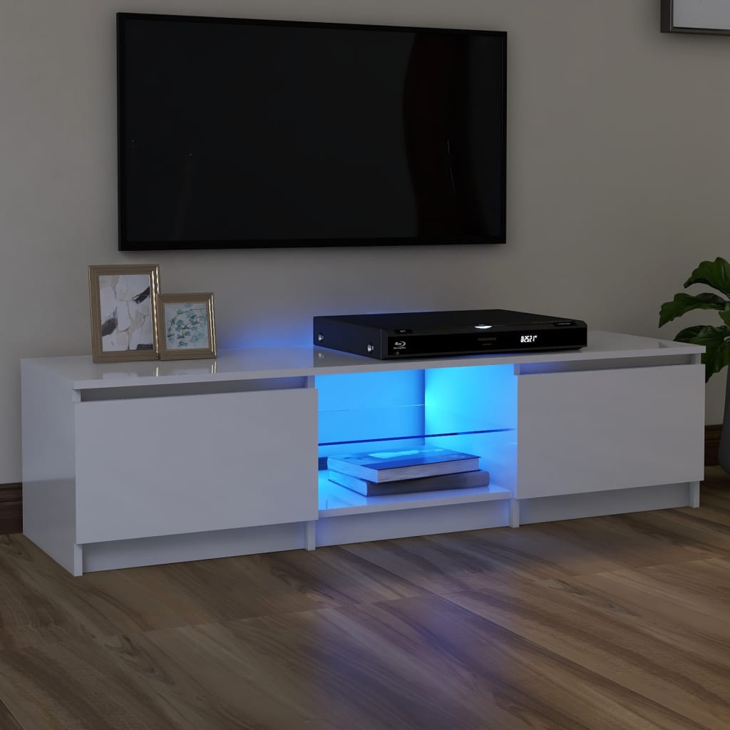 Tv-Meubel Met Led-Verlichting 120X30X35,5 Cm