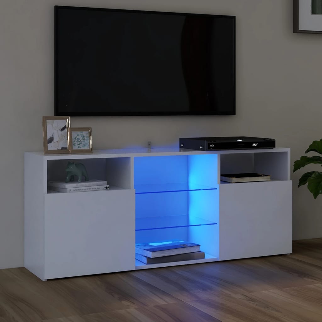 Tv-Meubel Met Led-Verlichting 120X30X50 Cm