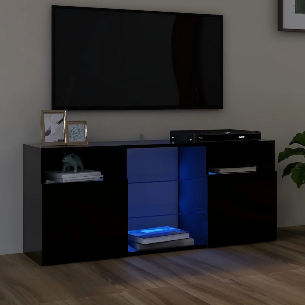 Tv-Meubel Met Led-Verlichting 120X30X50 Cm