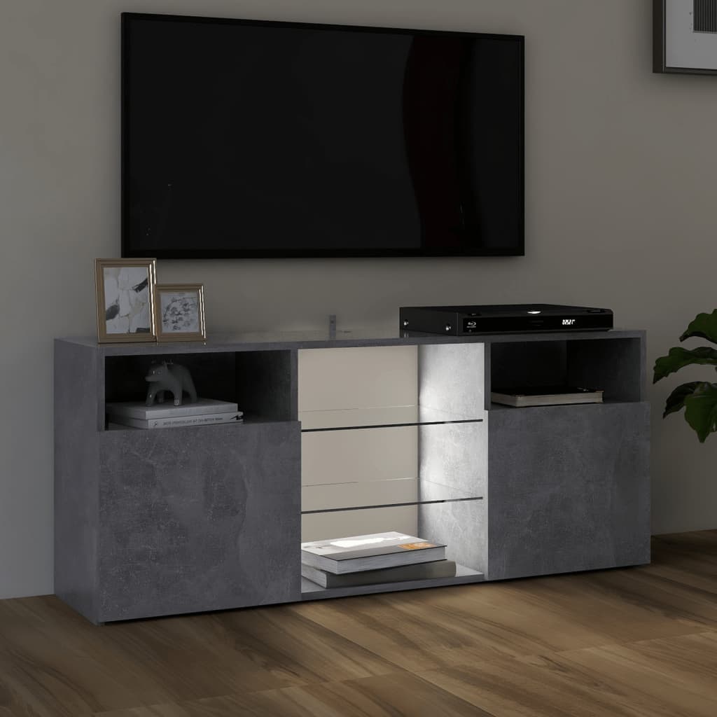 Tv-Meubel Met Led-Verlichting 120X30X50 Cm