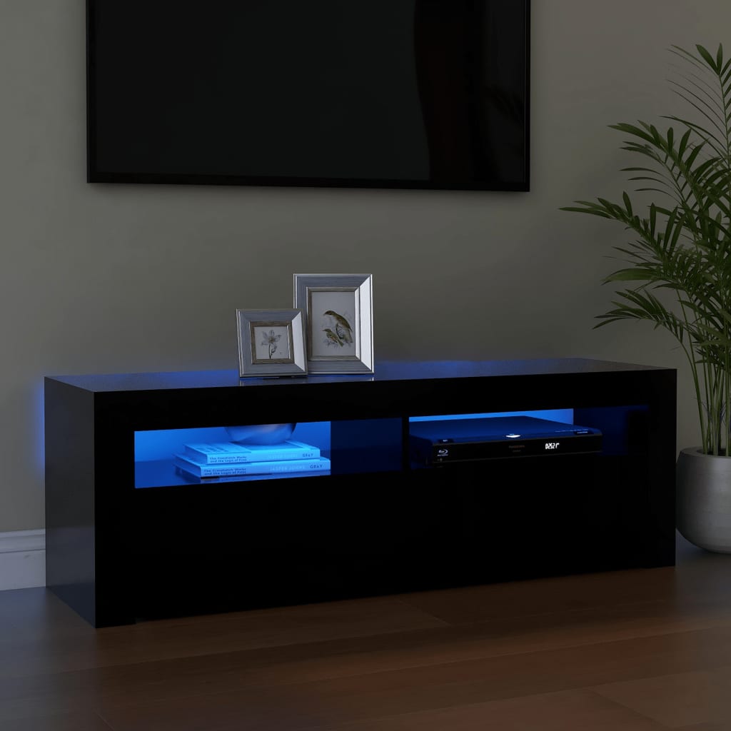 Tv-Meubel Met Led-Verlichting 120X35X40 Cm Kleurig