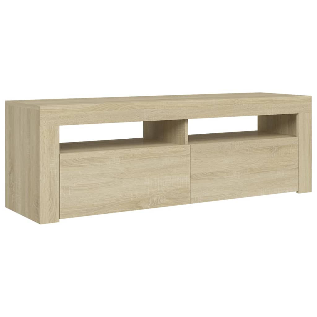 Tv-Meubel Met Led-Verlichting 120X35X40 Cm Kleurig