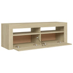 Tv-Meubel Met Led-Verlichting 120X35X40 Cm Kleurig