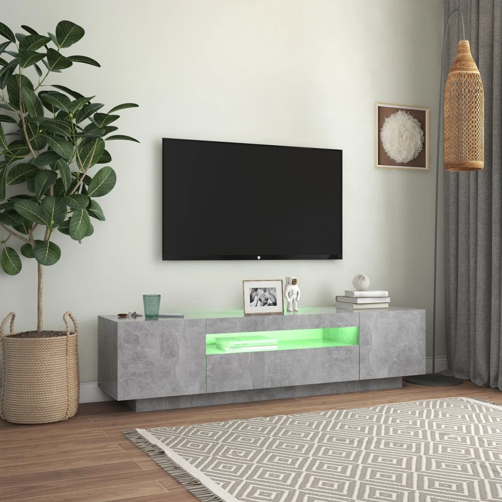 Tv-Meubel Met Led-Verlichting 160X35X40 Cm