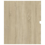 Wastafelkast 60X38,5X45 Cm Bewerkt Hout Sonoma Eikenkleurig
