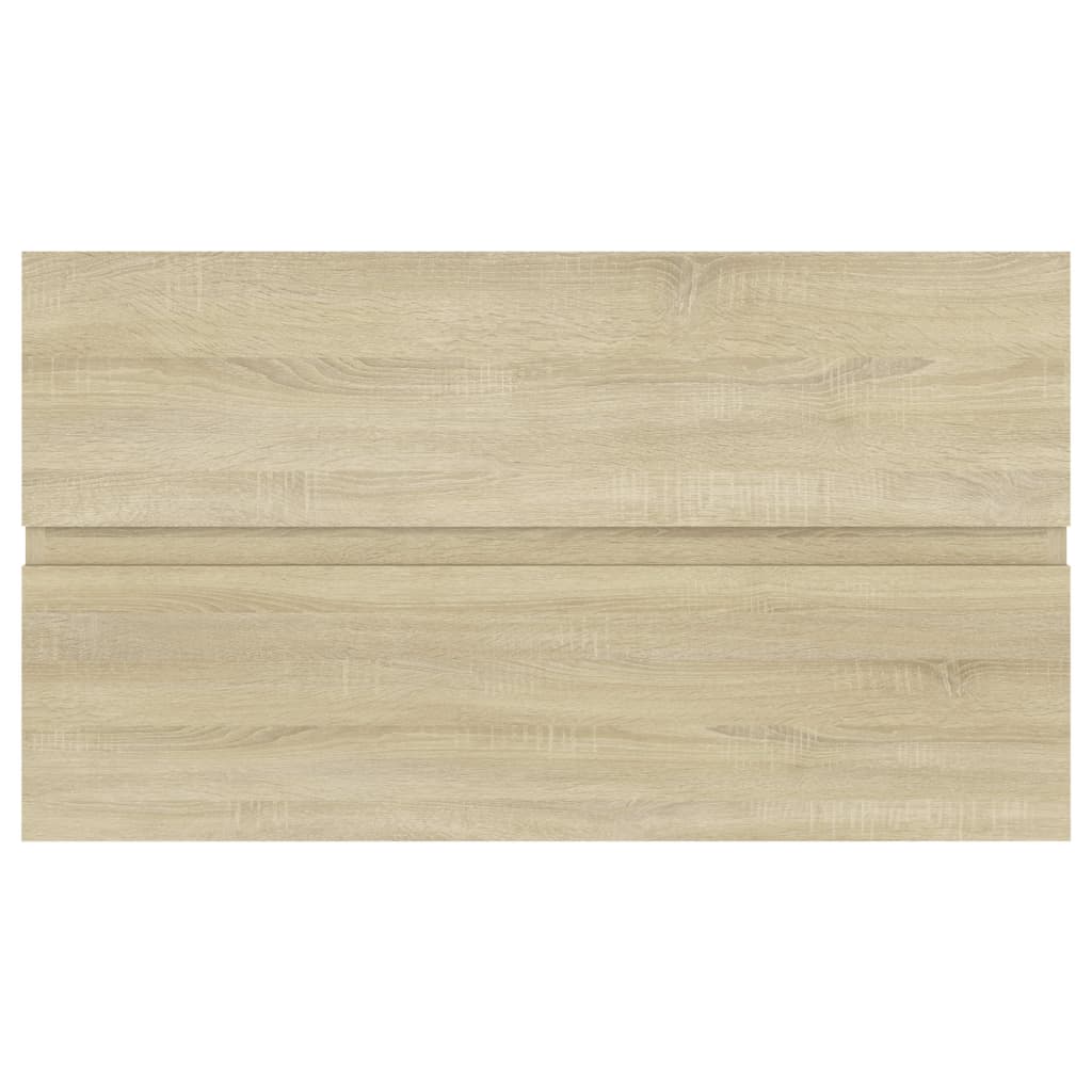 Wastafelkast 80X38,5X45 Cm Bewerkt Hout Sonoma Eikenkleurig