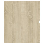 Wastafelkast 80X38,5X45 Cm Bewerkt Hout Sonoma Eikenkleurig