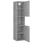 Badkamerkast 30X30X130 Cm Bewerkt Hout Betongrijs