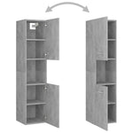 Badkamerkast 30X30X130 Cm Bewerkt Hout Betongrijs