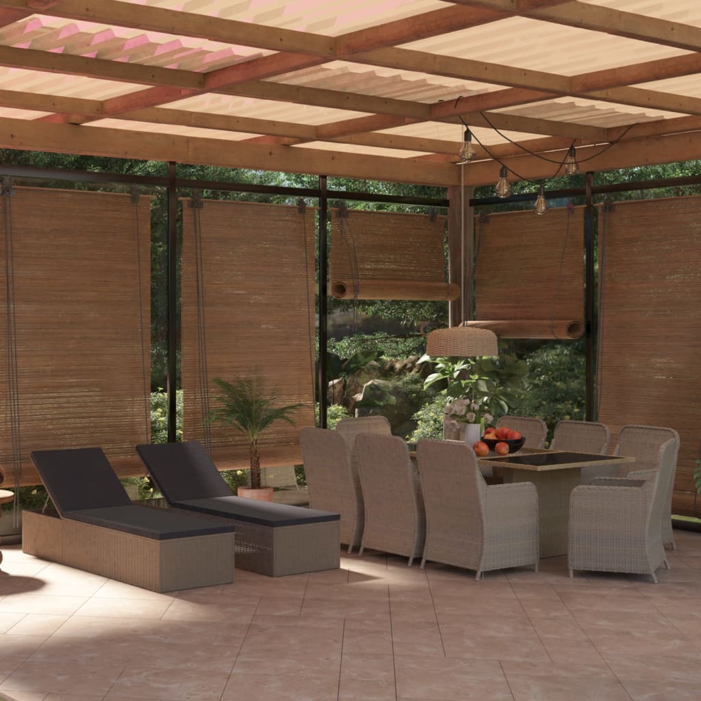 -Delige Tuinset Poly Rattan