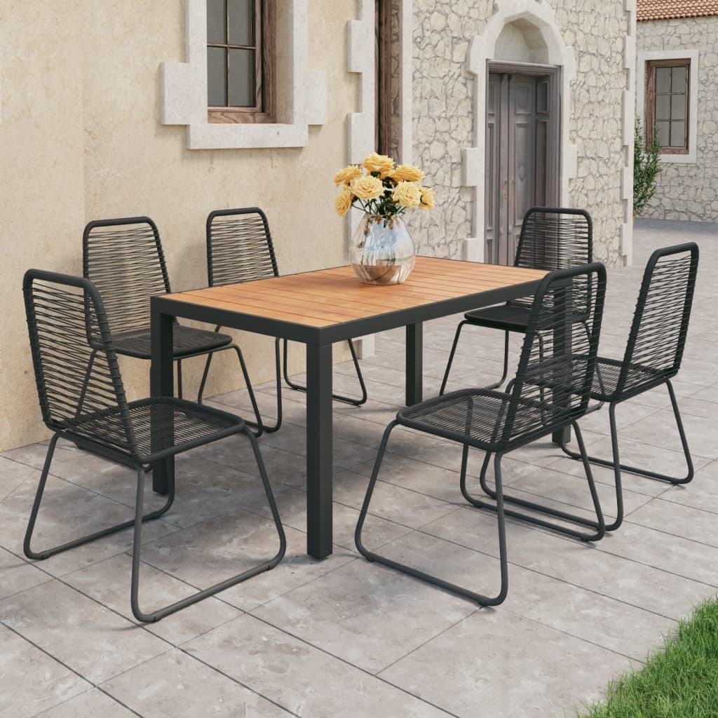 -Delige Tuinset Pvc-Rattan