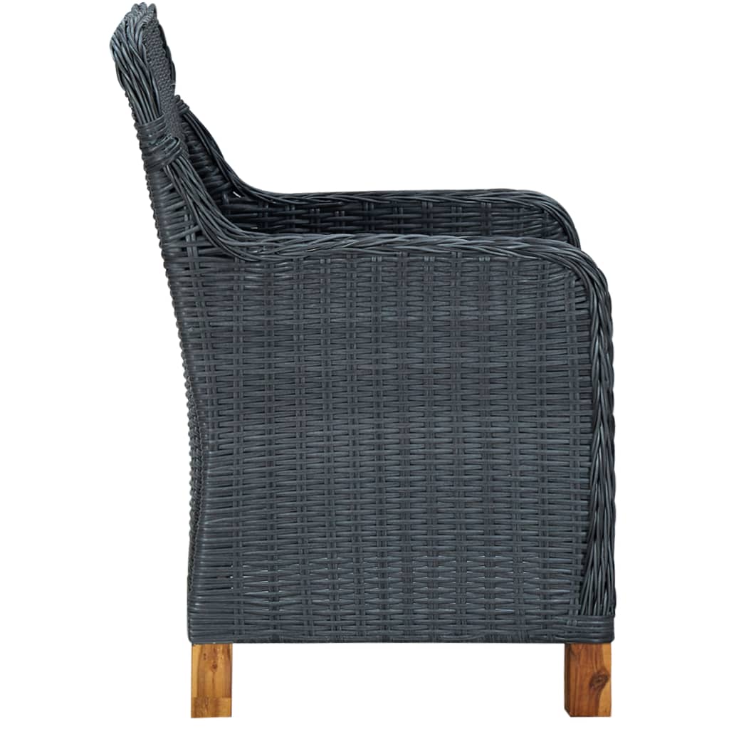 -Delige Tuinset Met Kussens Poly Rattan