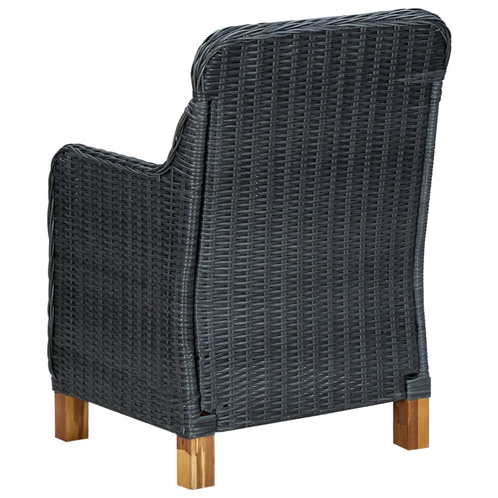 -Delige Tuinset Met Kussens Poly Rattan