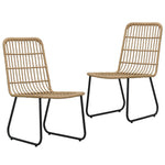 -Delige Tuinset Poly Rattan En Glas