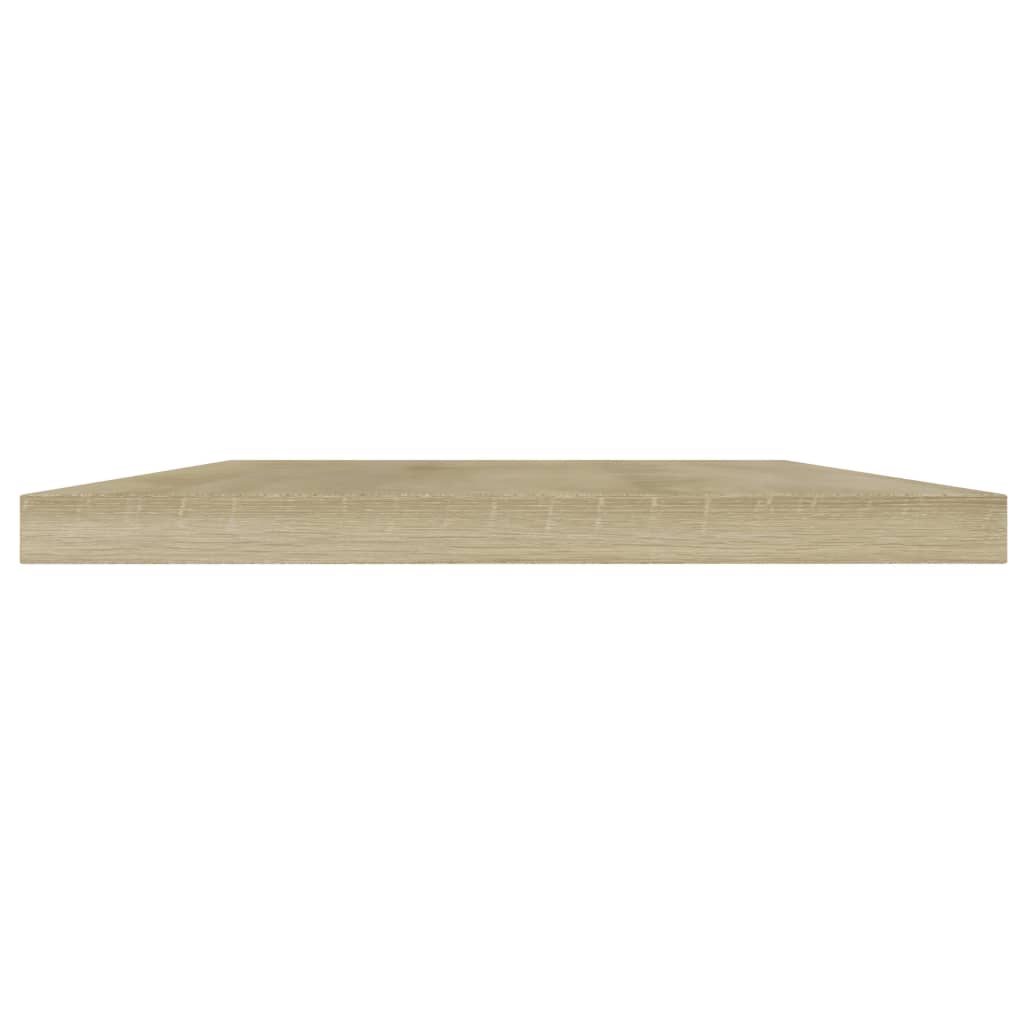 Wandschappen 40X20X1,5 Cm Bewerkt Hout Kleurig Sonoma Eiken