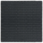 -Delige Tuinbarset Met Kussens Poly Rattan Zwart