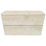 5-Delige Loungeset Met Kussens Pallet Vurenhout Blauw