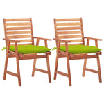 Tuinstoelen 2 St Met Kussens Massief Acaciahout