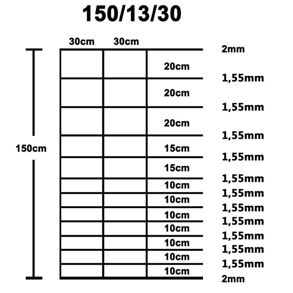 Hek 50X1,5 M Gegalvaniseerd Staal Zilverkleurig