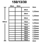 Hek 50X1,5 M Gegalvaniseerd Staal Zilverkleurig