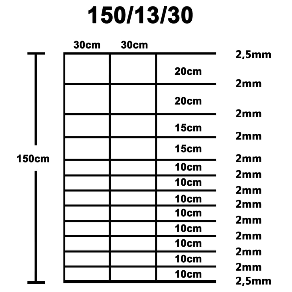 Hek 50X1,5 M Gegalvaniseerd Staal Zilverkleurig