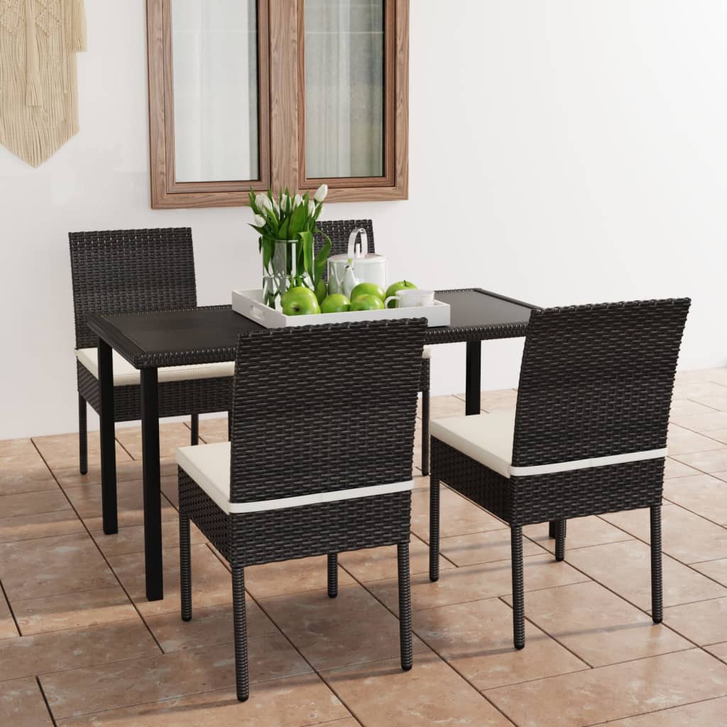 -Delige Tuinset Poly Rattan