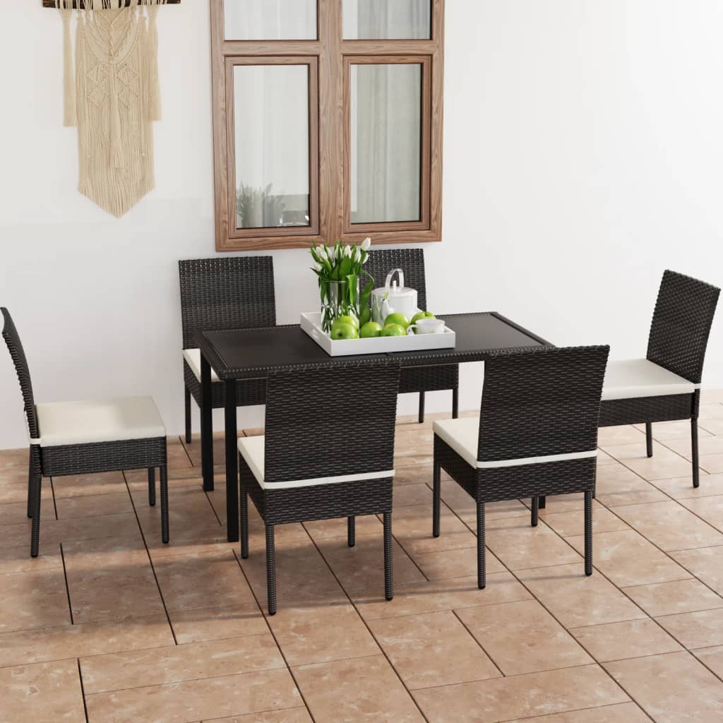 -Delige Tuinset Poly Rattan