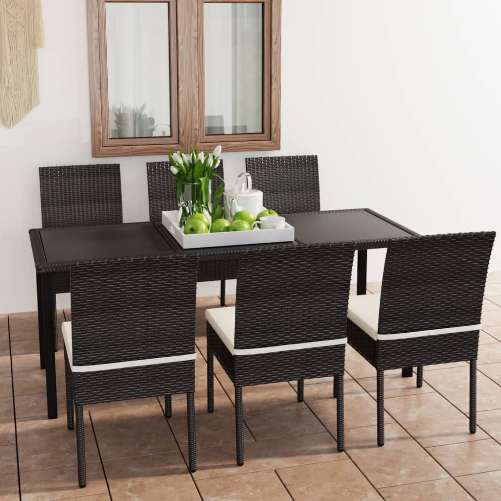 -Delige Tuinset Poly Rattan