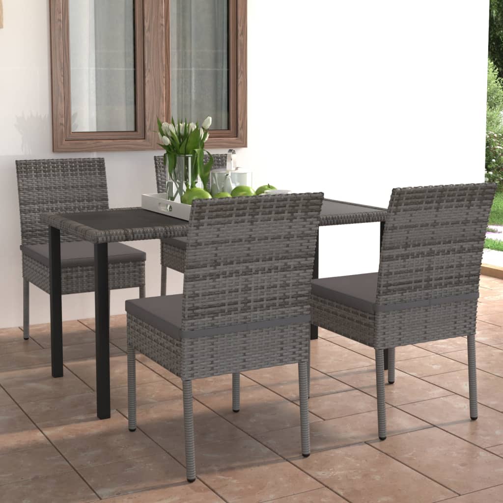 -Delige Tuinset Poly Rattan